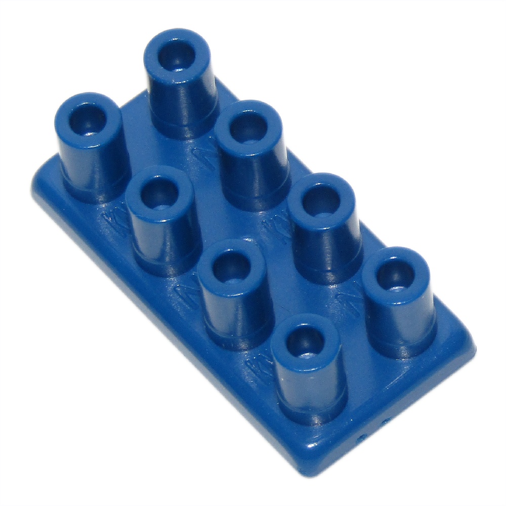 K'NEX Brick - Flat Spacer Nub 2x4 Blue